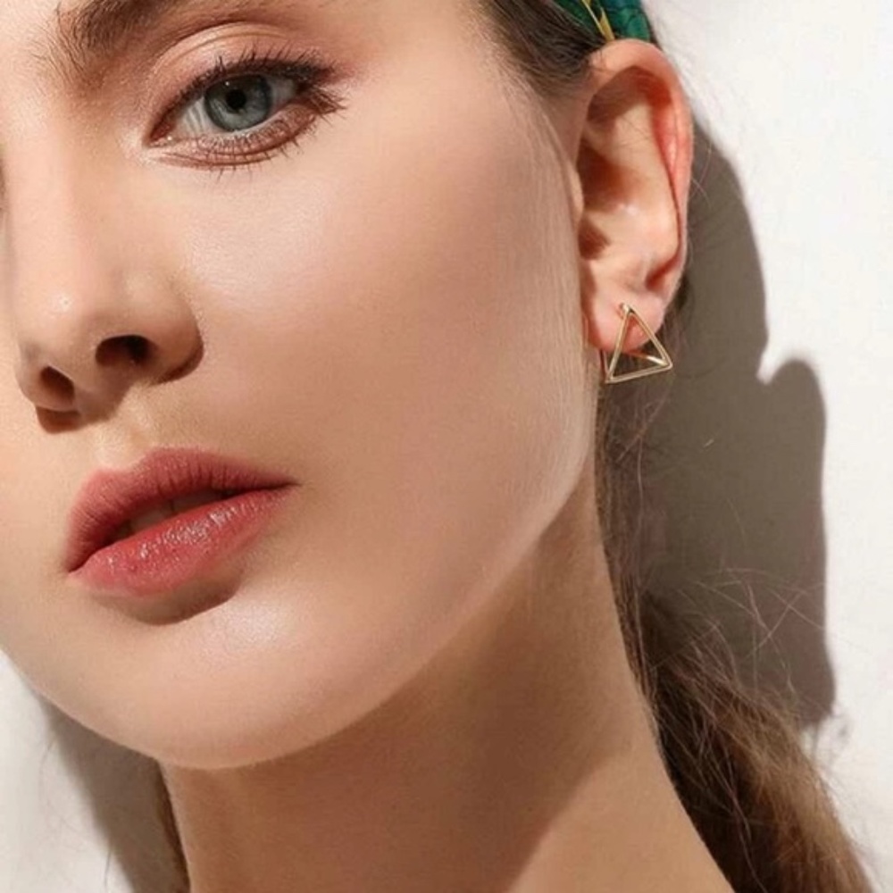 3/$30 Open Triangle Earrings - Picture 2 of 5